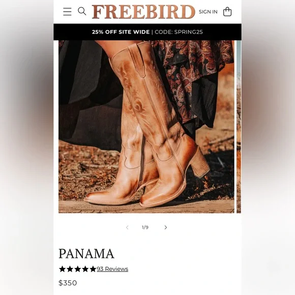 Freebird Tan Heeled Boots Sleek Western Style - Picture 1 of 6